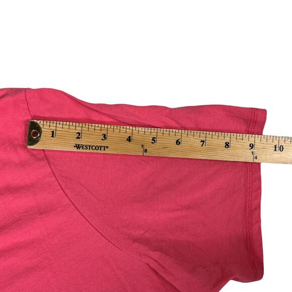 Just My Size Short Sleeve V-Neck Tee Shirt in Salmon Size 3X (22-24W) - Picture 8 of 12